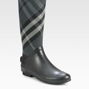 Burberry rain boots